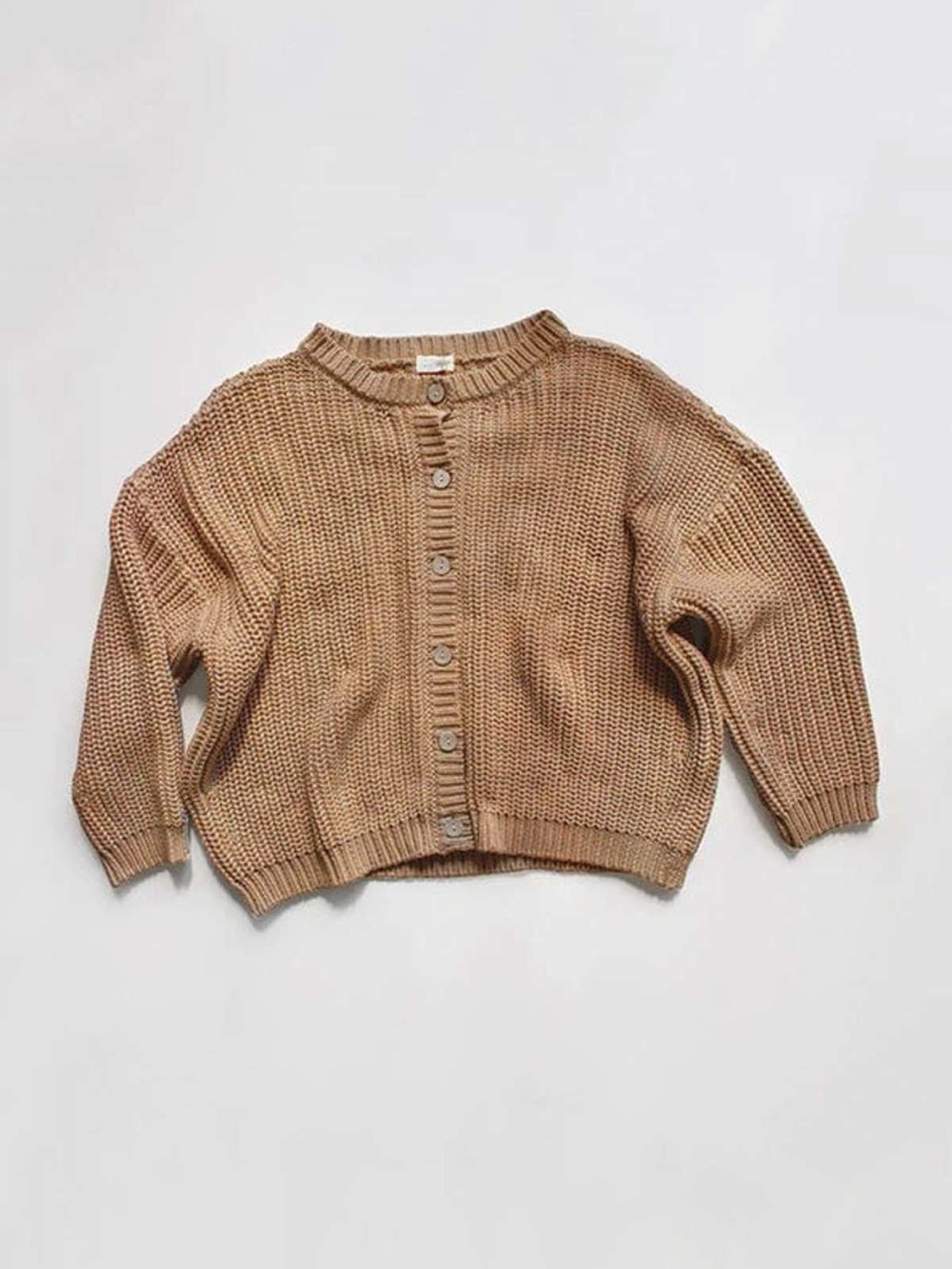 The Simple Folk chunky cardigan in size US8/UK12 M/L Caramel color